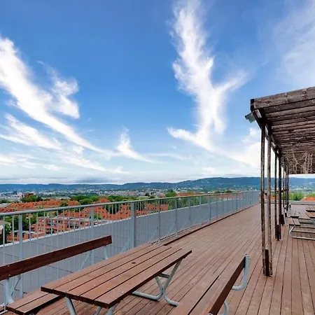 Penthouse With Spectacular View 公寓 奥斯陆