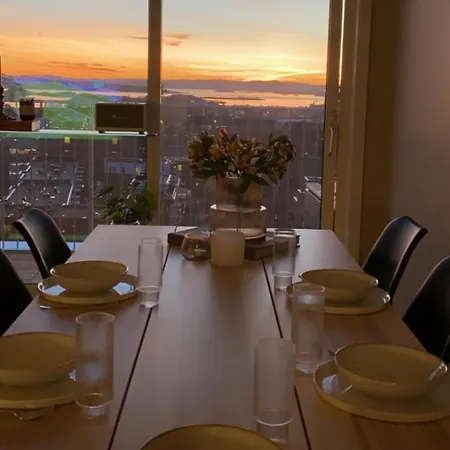 Penthouse With Spectacular View 公寓 奥斯陆